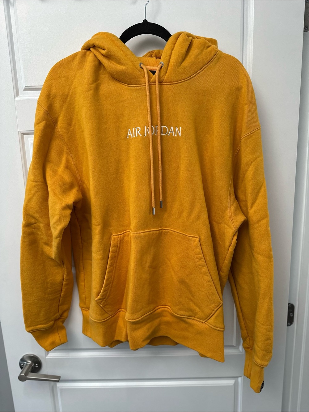 Jordan Men's Mustard Yellow Air Jordan Pullover Hoodie